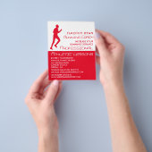 Flyer für männliche Laufende, Leichtathletik-Lekti (Gruppe)