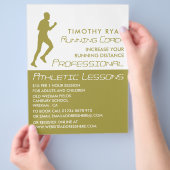 Flyer für männliche Laufende, Leichtathletik-Lekti (Hand)