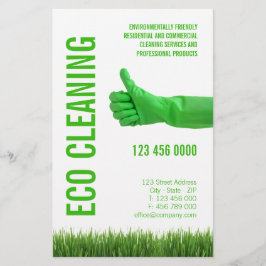 Flyer für ökologische Reinigungsdienste