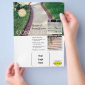 Flyer für Overlay und Wiederherstellung (Hand)