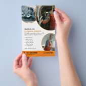 Flyer für Reinigungsdienste (Handgriff)