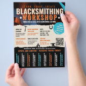 Flyer für Schmiedewerkstatt Flyer pur (Hand)