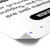 Flyer für Schulauftritt, Flyer für Werbeaktion in Poster (Ecke)