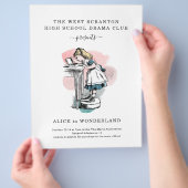 Flyer für Schulspiele oder Theatervorführungen (Hand)