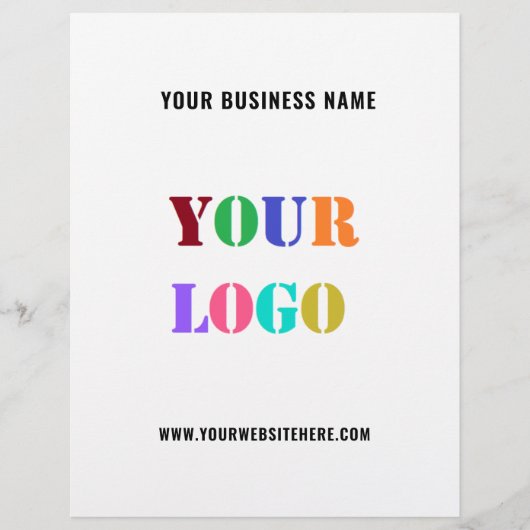 Flyer für Unternehmen mit Firmenlogo (Vorne)