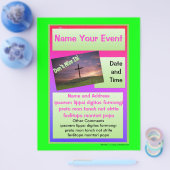 Flyer für Veranstaltungen in leuchtenden Farben (Einzeln)