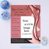 Flyer für Veranstaltungen mit Rotwein (Einzeln)