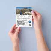 Flyer für Wanderer, Wandern und Klettern (Gruppe)