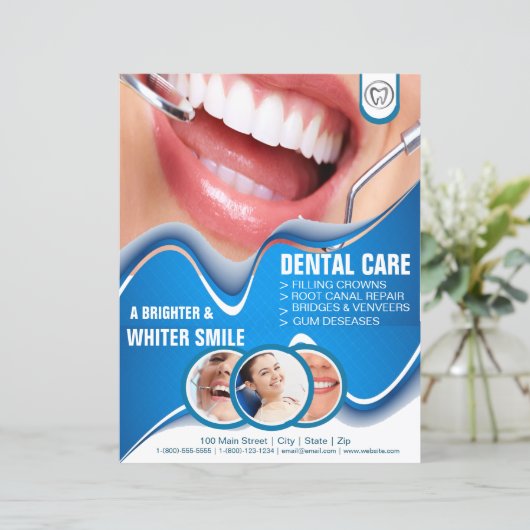 Flyer für Zahnärzte (Stehend Vorderseite)