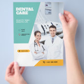 Flyer für Zahnpflege (Hand)