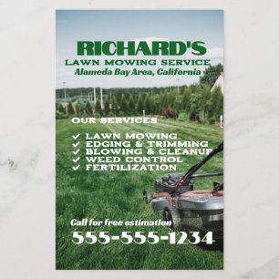 Flyer Gartenbau Pflege und Instandhaltung