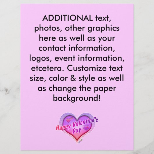 FLYER - Glücklicher Valentinstag (Hinten)