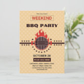Flyer GRILLEN Party Einladung (Stehend Vorderseite)