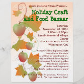 Flyer Herbst Ernte Holiday Craft Bazaar (Vorne)