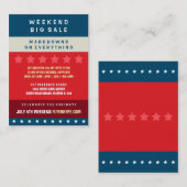 Flyer Hype Badge Store Sale Marketing Vertical V6 Visitenkarte (Vorne/Hinten)