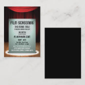 Flyer Hype Cinema Film Screening Event Promotion Visitenkarte (Vorne/Hinten)