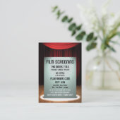 Flyer Hype Cinema Film Screening Event Promotion Visitenkarte (Stehend Vorderseite)