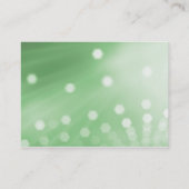 Flyer Hype Green Glow Headshot Business Card Visitenkarte (Rückseite)