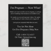 Flyer: Ich bin schwanger - Was? Flyer (Vorne)
