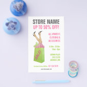 Flyer im Bekleidungsgeschäft (Einzeln)