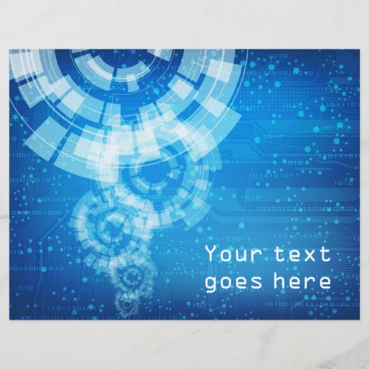 Flyer im Technologiestil (Vorne)