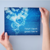 Flyer im Technologiestil (Hand)