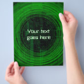 Flyer im Technologiestil (Hand)