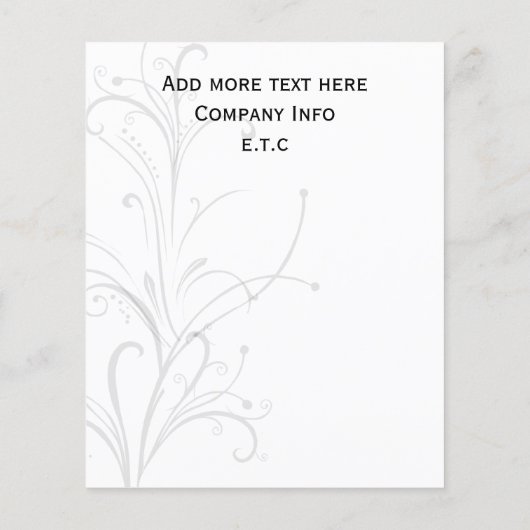 Flyer in Gelb, Schwarz und Weiß (Hinten)