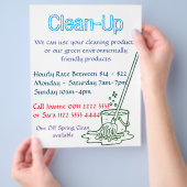 Flyer individuell anpassen - Reinigungsservice (Hand)
