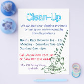 Flyer individuell anpassen - Reinigungsservice (Einzeln)