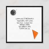 Flyer-Karte Quadratische Visitenkarte (Rückseite)