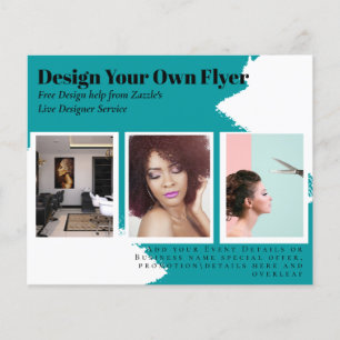 FLYER-KOSTENLOSE Entwurfsvorlage Abstrakt Aquamari Flyer