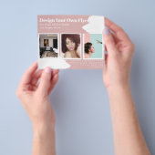 FLYER-KOSTENLOSE Entwurfsvorlage Abstrakt rosa Flyer (Gruppe)