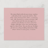 FLYER-KOSTENLOSE Entwurfsvorlage Abstrakt rosa Flyer (Hinten)