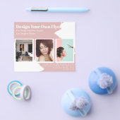 FLYER-KOSTENLOSE Entwurfsvorlage Abstrakt rosa Flyer (Einzeln)