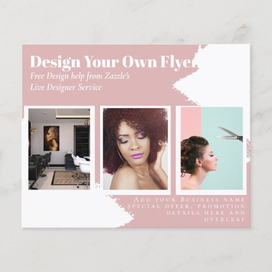 FLYER-KOSTENLOSE Entwurfsvorlage Abstrakt rosa Flyer (Vorne)