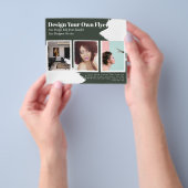 FLYER-KOSTENLOSE Vorlage für Abstrakte, grüne Flyer (Gruppe)