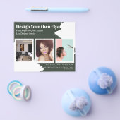 FLYER-KOSTENLOSE Vorlage für Abstrakte, grüne Flyer (Einzeln)