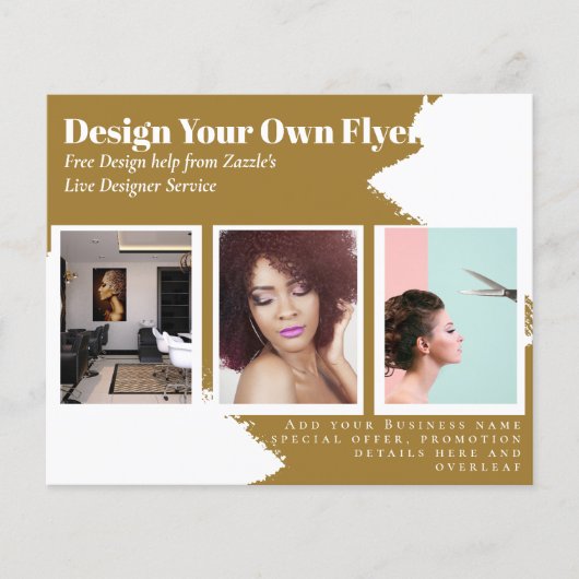 FLYER-KOSTENLOSES Design-Vorlage Abstrakter Mustar Flyer (Vorne)