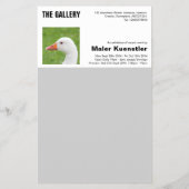 Flyer Kunstausstellung (Hinten)