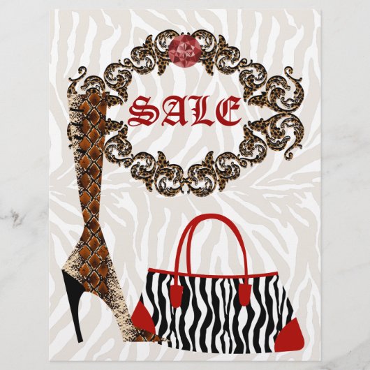 Flyer Leather Boot Zebra Handbag (Vorne)