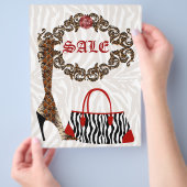 Flyer Leather Boot Zebra Handbag (Hand)