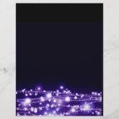 Flyer lila Sparkling Stars (Rückseite)
