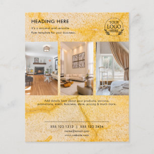 Flyer Minimalistisch Business Marketing Logo und