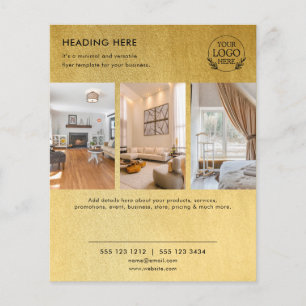Flyer Minimalistisch Business Marketing Logo und