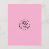 Flyer Minimalistisch Business Marketing | Logo und (Hinten)