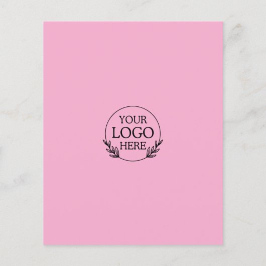 Flyer Minimalistisch Business Marketing | Logo und (Hinten)