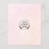Flyer Minimalistisch Business Marketing | Logo und (Hinten)