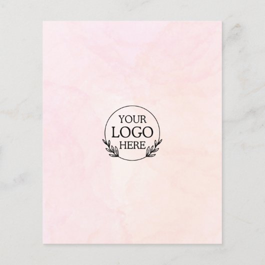Flyer Minimalistisch Business Marketing | Logo und (Hinten)