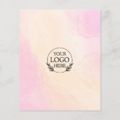 Flyer Minimalistisch Business Marketing | Logo und (Hinten)